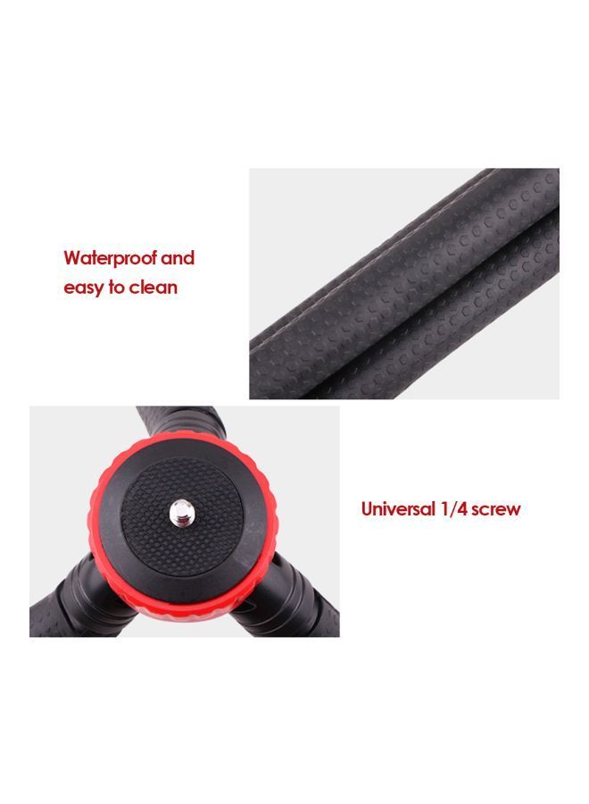 NIBEMINENT Portable Octopus Tripod Black/Red  - Image 4
