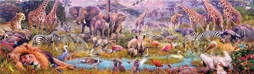 Buffalo Games Africa 750 Piece Panoramic Jigsaw Puzzle Scenic Landscape Artwork for Adults Families - Image 5