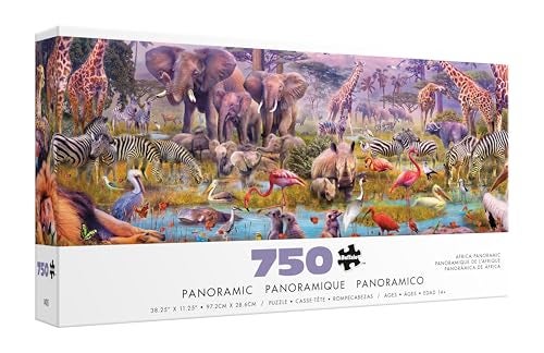 Buffalo Games Africa 750 Piece Panoramic Jigsaw Puzzle Scenic Landscape Artwork for Adults Families - Image 1