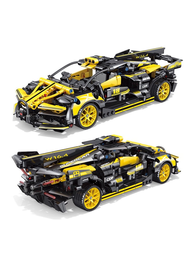 HALAMODO Technic Bugatti Bolide Racing Car Model Building Set, Engineering Toy for 9 Plus Year Old Boys & Girls, Collectible Iconic Sports Vehicle Construction Kit, Birthday Gift for Kids - Image 1