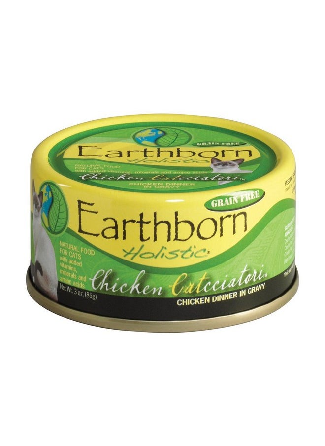 Earthborn Holistic Earthborn Holistic Chicken Catcciatori Grain Free Canned Cat Food, 3 Oz, Case Of 24  - Image 1