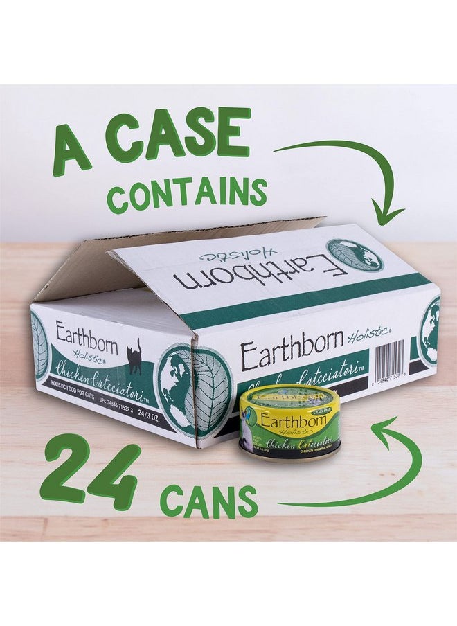 Earthborn Holistic Earthborn Holistic Chicken Catcciatori Grain Free Canned Cat Food, 3 Oz, Case Of 24  - Image 2