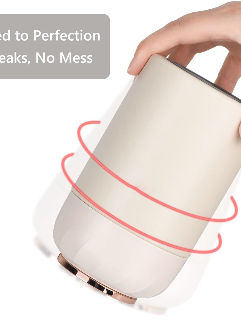 Excefore - 17oz Insulated Thermoses for Hot Food, Leak-Proof Container with Foldable Fork & Spoon, Portable and Convenient for Office and Outdoor Use, Keep Your Meals Warm in Style (White) - Image 1