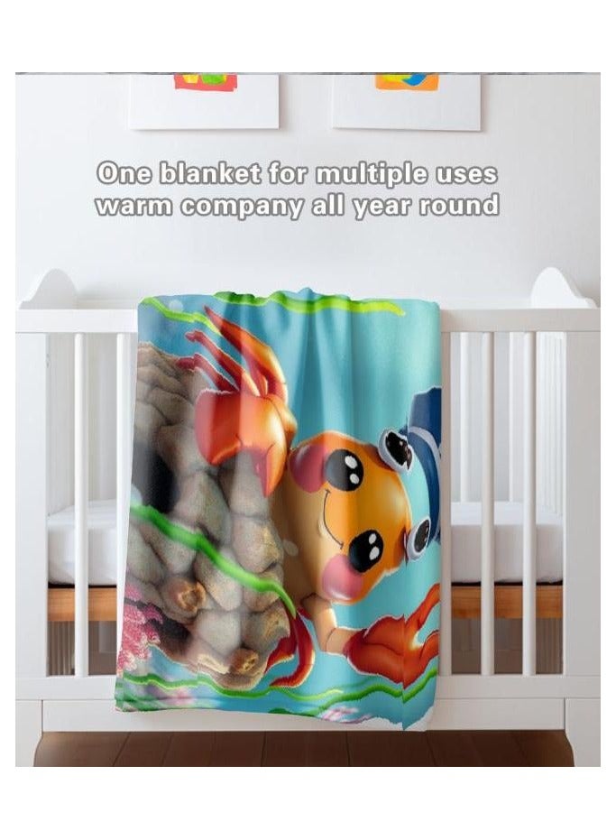 general Children's or student cartoon flannel thin blanket (warm and comfortable, suitable for sleep, games) 100cm*150cm - 294 - Image 4