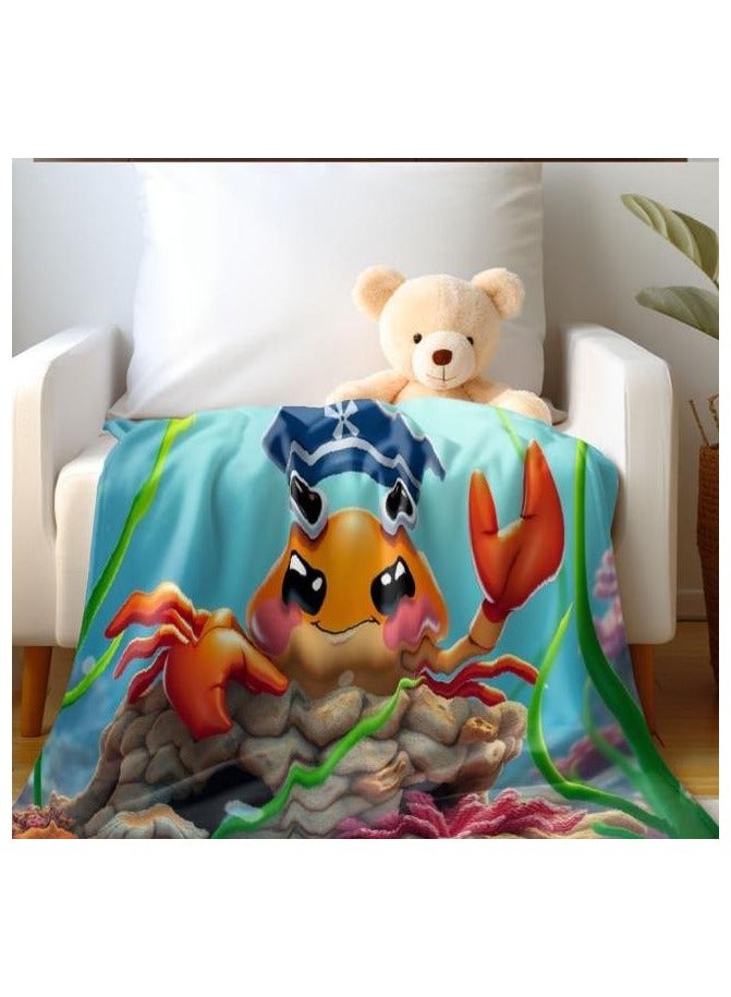 general Children's or student cartoon flannel thin blanket (warm and comfortable, suitable for sleep, games) 100cm*150cm - 294 - Image 3