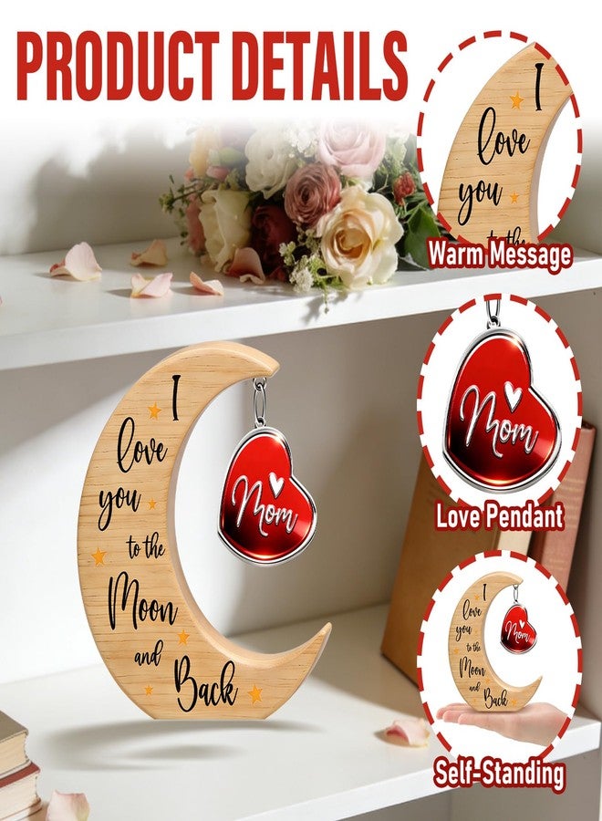SNILOAW Gifts for Mom from Daughter Son - Best Mom Ever Mother Birthday Love You to the Moon and Back Gifts Mom Gift for Mothers Day Christmas Gift - Image 3
