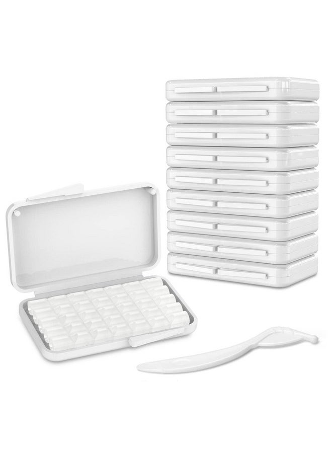 ARGOMAX Orthodontic Wax Food Grade Dental Wax Wax For Braces With Colorful Storage Box，Ortho Wax 10 Pack 50 Strips Braces Wax For Braces Wearer (Original) 