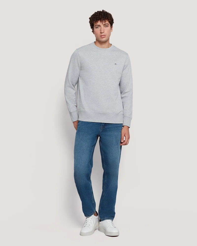 Gant  Gant Men’S Shield Logo Cotton Crewneck Sweatshirt for Men | Best Price UAE