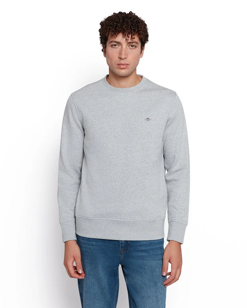 Gant  Gant Men’S Shield Logo Cotton Crewneck Sweatshirt for Men | Best Price UAE