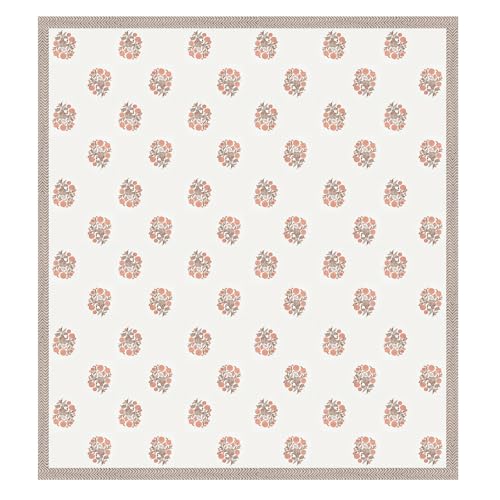 DE CAMA Since 1997 | 100% Cotton 300 TC Premium King Size Bedsheet for Double Bed (90 x 108 Inch) with 2 Pillow Covers Set (17 x 27 Inch) Designer Printed Bedsheet Set - Birds of Wings Orange - Image 5