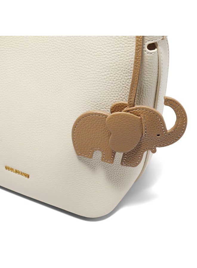 Belle Festival Gift Women's Bag Simple Little Elephant Casual Bucket Bag For Mom Versatile Handbag X7258ax5 Beige - Image 2