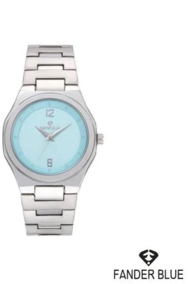 فاندر بلو ساعة فندر بلو رجالي بسير الستيل ميناء