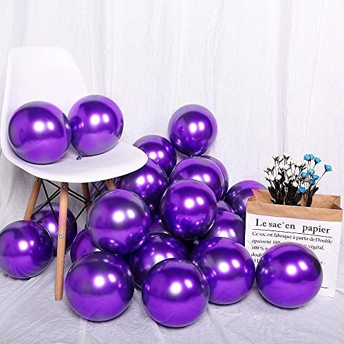atorakushon Latex Purple Color Super Quality Rubber Balloons 10" Christmas Xmas Balloon Best For Theme Party Decoration Birthday Wedding Anniversary Office Party Purpose Opening Ceremony Pack of 101 - Image 5