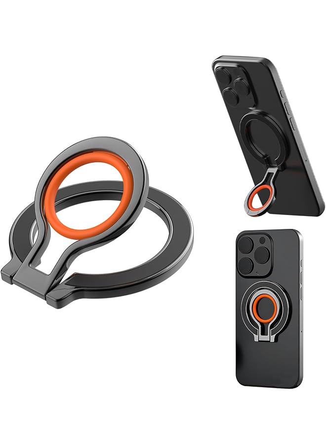 S-TOP Magnetic Phone Grip Holder for MagSafe, Adjustable Finger Ring Loop Grip for MagSafe Ring Stand Holder Kickstand Compatible with for iPhone 16e 16 Pro Max 15 14 13 12, Samsung & Other Phones - Image 1