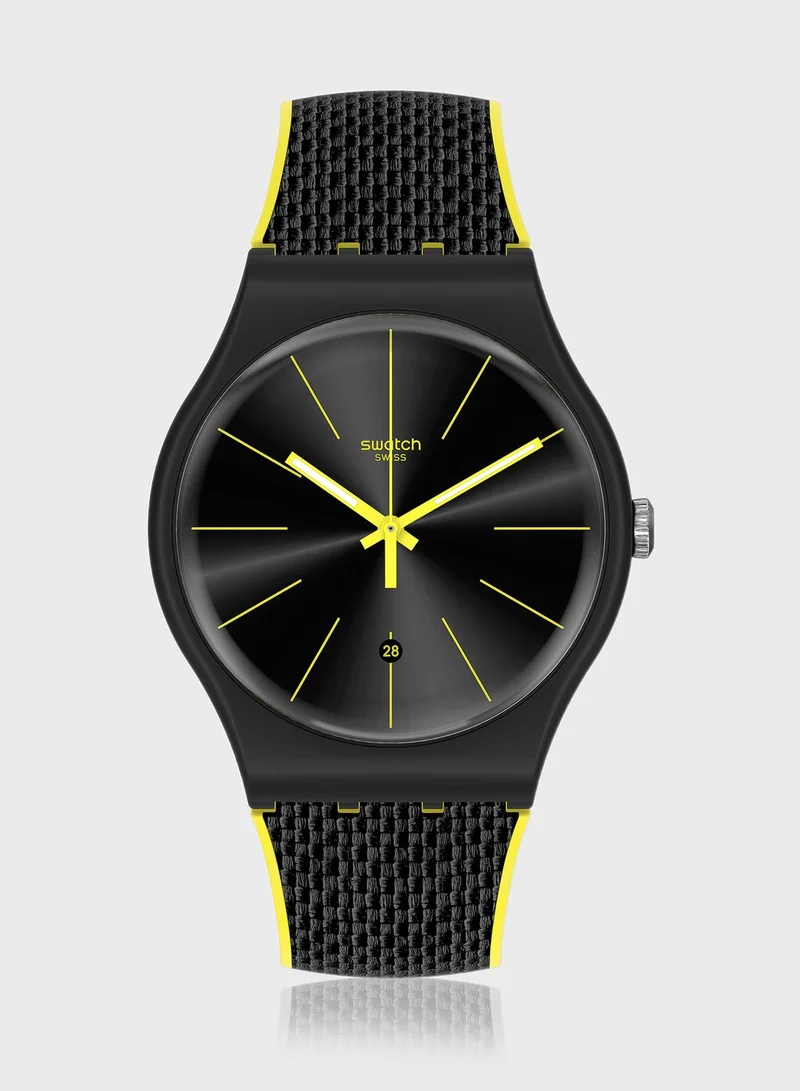 Swatch Black Cord Analog Watch