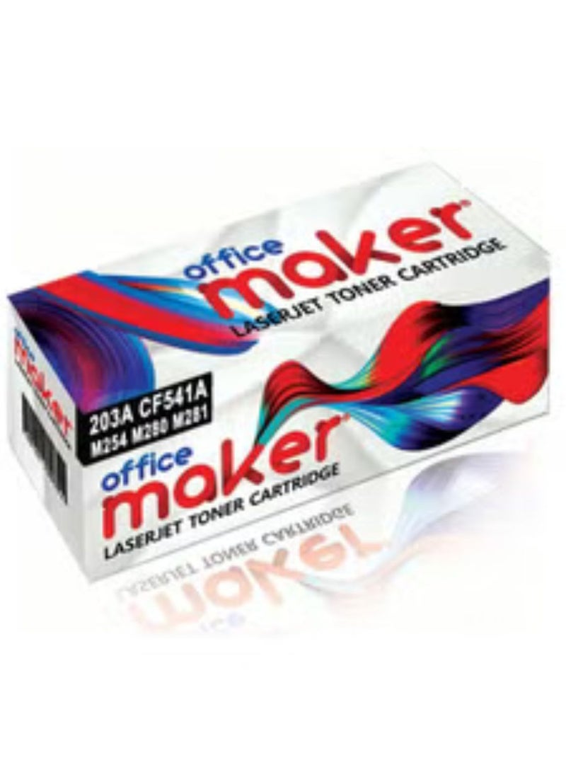 Office Maker Compatible Toner 203A|CF541A Cyan - Image 1