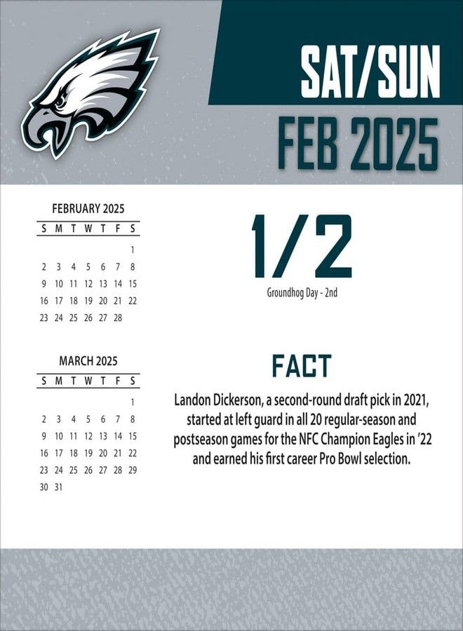 Turner Licensing TURNER SPORTS Philadelphia Eagles 2025 Box Calendar (25998053053) - Image 3