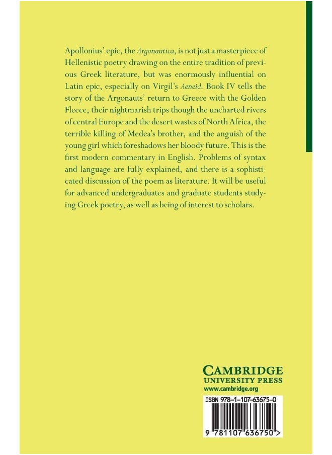 Cambridge University Press Apollonius of Rhodes: Argonautica Book IV