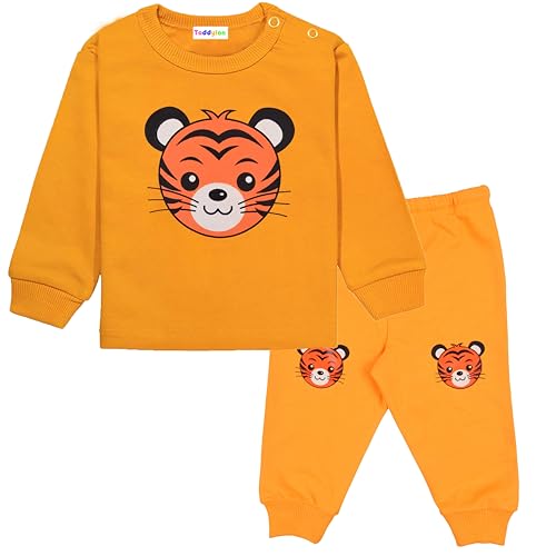 Toddylon Baby Clothing Sets New Born Clothes for Boys and Girls Cotton T-Shirt & Pajama Set Tees & Pants Sweatshirt & Jogger Boy Casual Wear Full Sleeve Dress Kids Clothes Set - Image 1