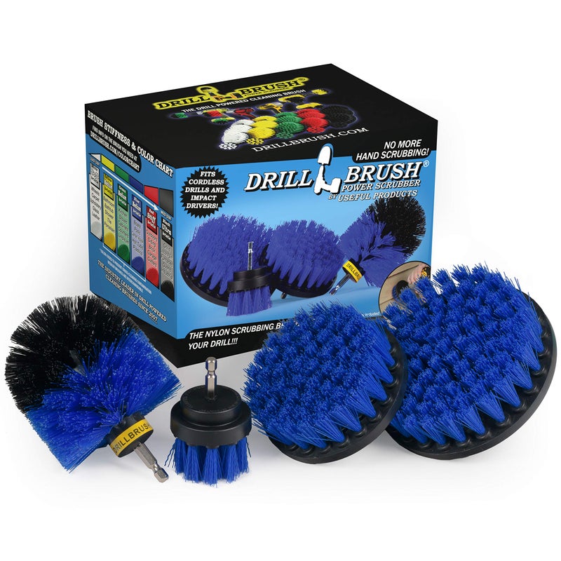 Drillbrush Boat Hull Cleaner SetSwimming Pool Accessories  Cleaning Drill Brushes for Vinyl Liners  Hot Tubs and Spas Cleaning Brush Kit  Pool Cover Scrubber  Rotary Brushes for Walls and Deck