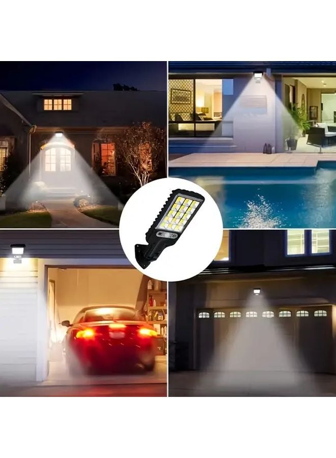 قطعتان من أضواء الجدار الشمسية فائقة السطوع بـ 180 مصباح LED، مزودة بمستشعار حركة و3 أوضاع، للإضاءة الخارجية في الحدائق - Image 5