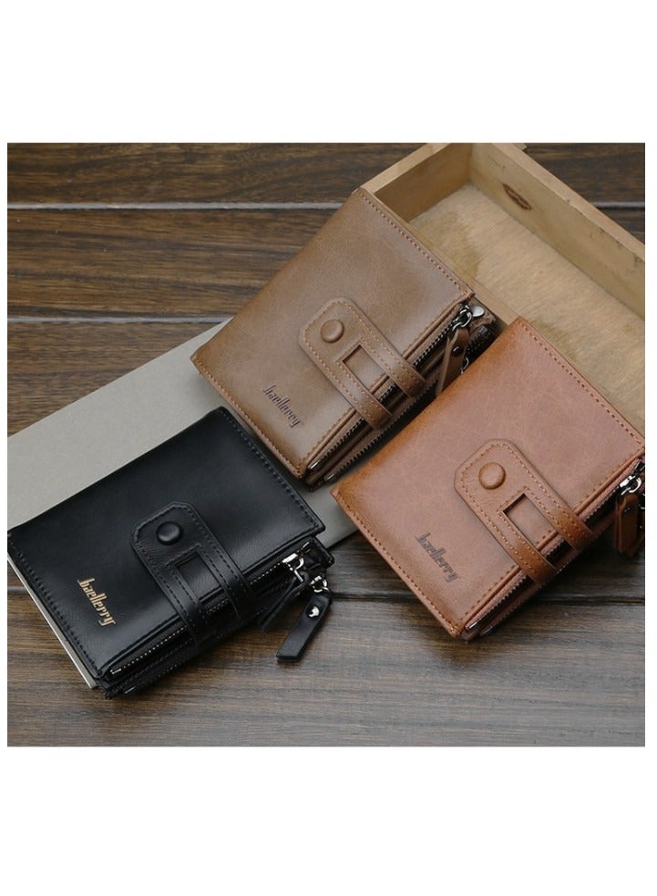 baellerry Leather Small Zipper Around Wallet - Image 5