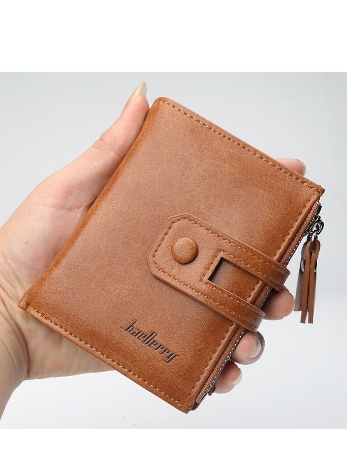 baellerry Leather Small Zipper Around Wallet - Image 2
