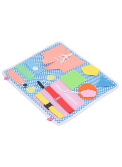 نيبمينينت Educational Activity Sensory Board Learning Dress Fine Motor Skill Buckle for Children  - Image 5