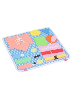 نيبمينينت Educational Activity Sensory Board Learning Dress Fine Motor Skill Buckle for Children  - Image 2
