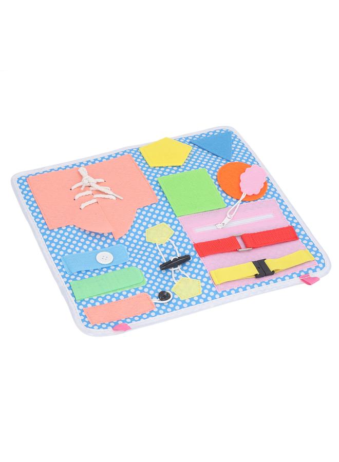 NIBEMINENT Educational Activity Sensory Board Learning Dress Fine Motor Skill Buckle for Children  - Image 2
