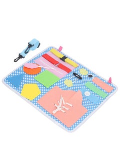 نيبمينينت Educational Activity Sensory Board Learning Dress Fine Motor Skill Buckle for Children  - Image 3
