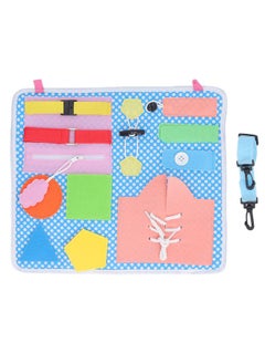 نيبمينينت Educational Activity Sensory Board Learning Dress Fine Motor Skill Buckle for Children  - Image 1