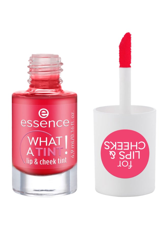 Essence WHAT A TINT! Lip and Cheek Tint | 02 Coral Sunset | Long-Lasting Lightweight Formula | Natural Soft Finish | Multipurpose Vegan Makeup Stain | Instant Result | For All Skin Types | 4.9ml Coral Sunset - Image 2