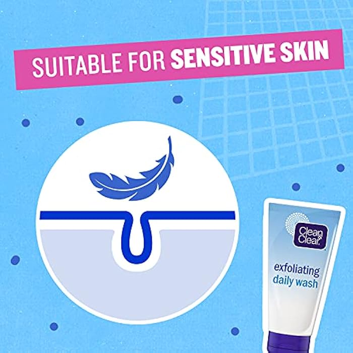 CLEAN & CLEAR, Daily Facial Wash, Exfoliating, 100ml - Image 5