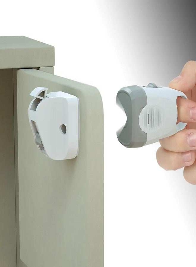 TUKLOZ Child Magnetic Cabinet Lock Baby Proofing Cabinet Latch Locks with Lighting Function Fit Most Cabinets and Drawers or Babies with Lighting Function, Fit Most Cabinets. - Image 2