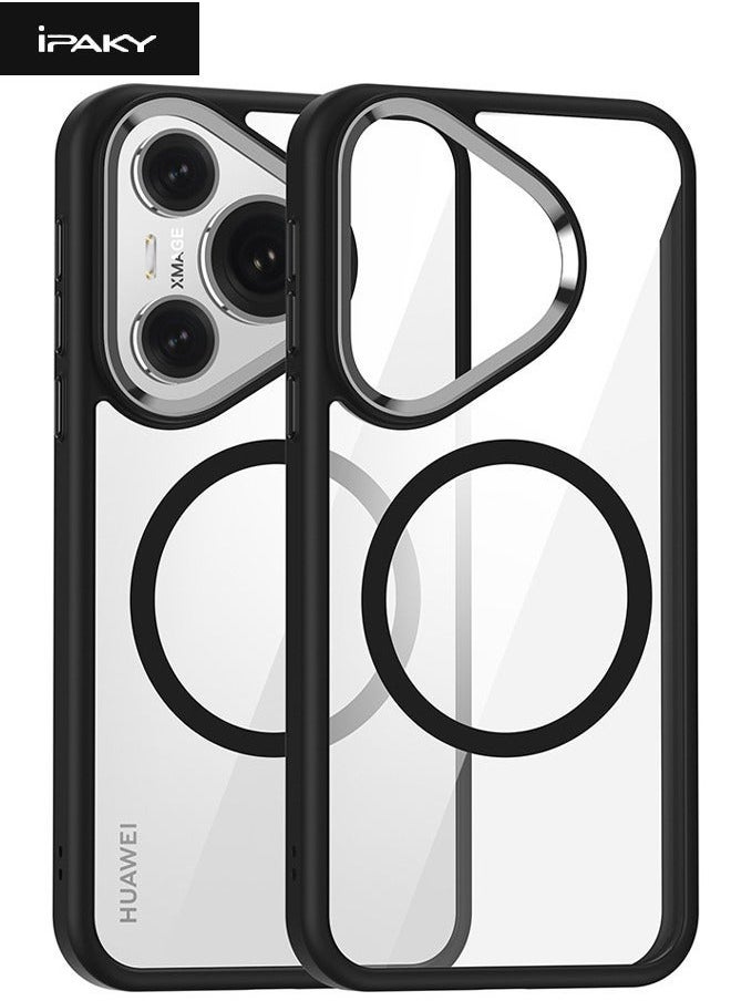 TEAM LUXURY - Huawei Pura 70 Pro Case, Magnetic [Compatible with Magsafe] Composite Material Case Cover, Military Grade Anti-Drop Shockproof Case for Pura 70 Pro, Slim Anti-Fall Back Cover for Huawei Pura 70 Pro - Image 1