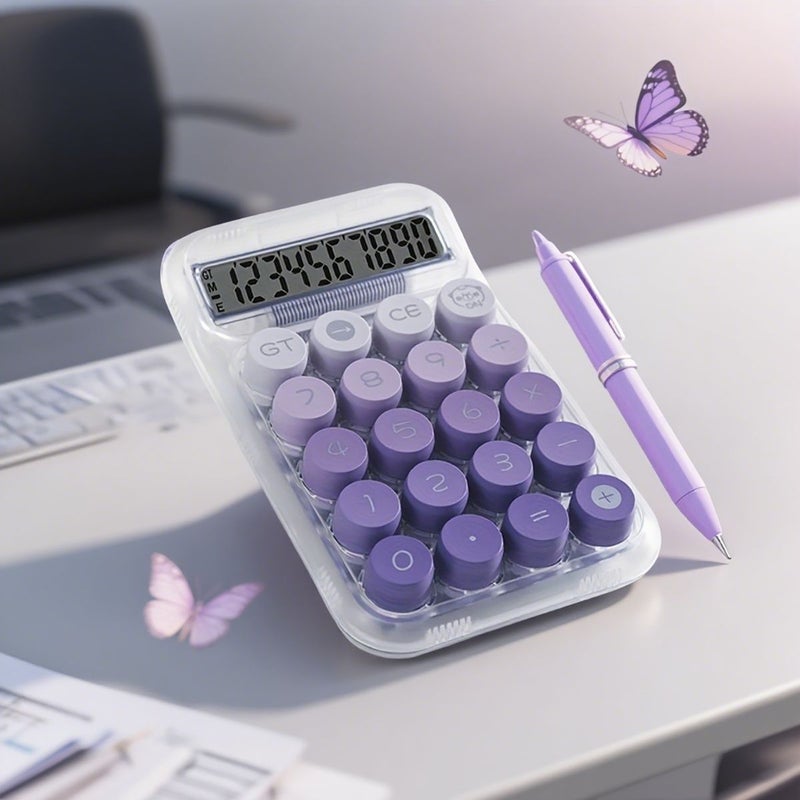 Scientific Green Calculator Dopamine Color Cute Compact Design Large Display Battery Powered For Office School College Home Study Tool Pastel Color - Image 5