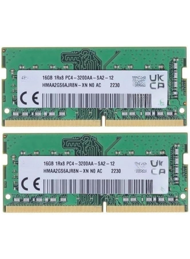 32GB Laptop RAM Kit (2x16GB) DDR4 3200MHz SO-DIMM 260-Pin 1.2V Memory Upgrade - Image 1