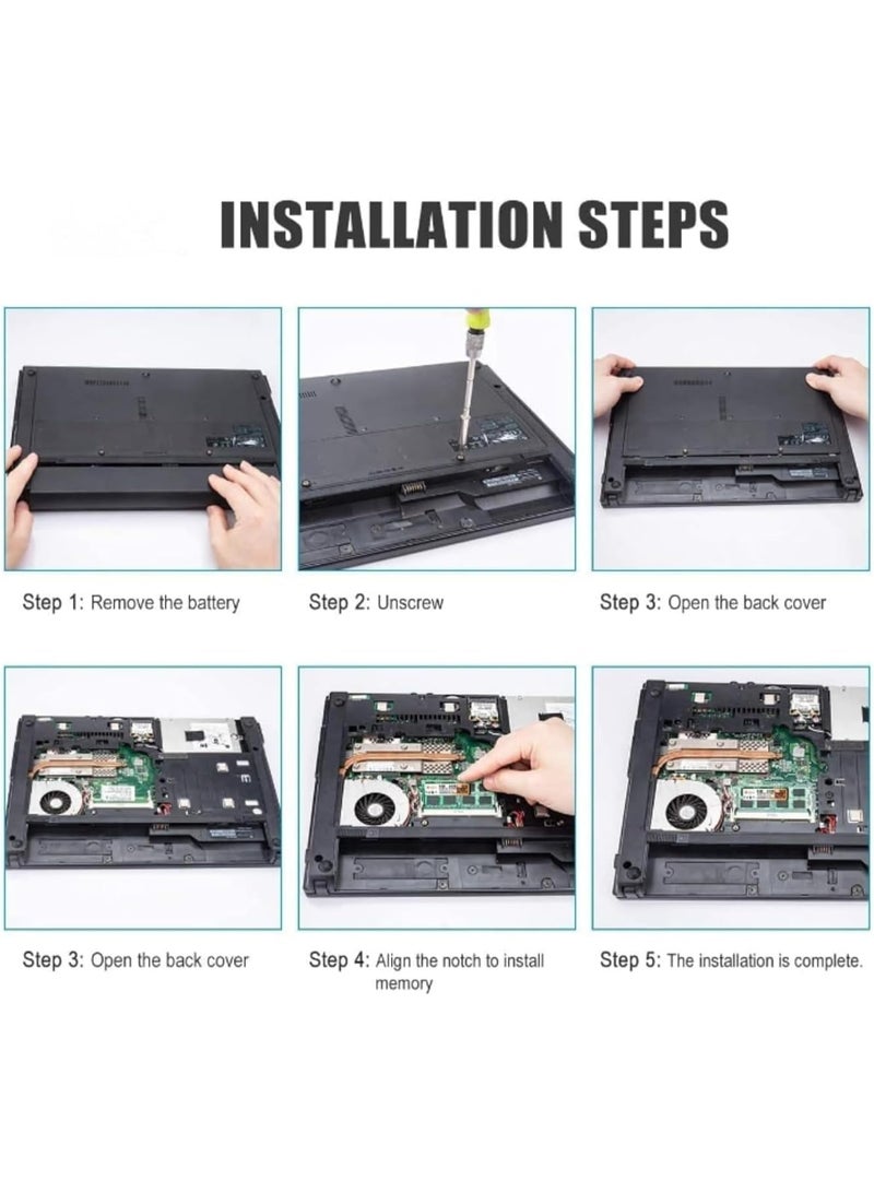 32GB Laptop RAM Kit (2x16GB) DDR4 3200MHz SO-DIMM 260-Pin 1.2V Memory Upgrade - Image 5