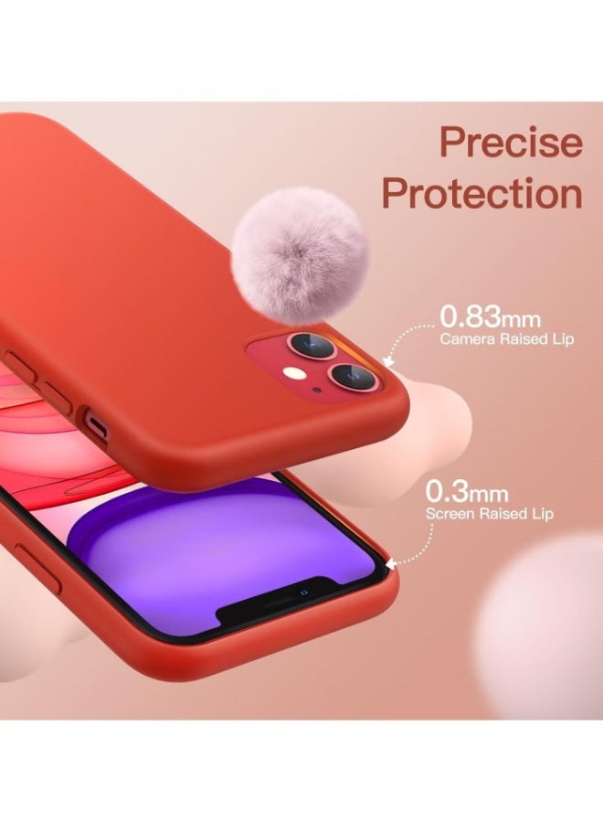 Mlbose iPhone 11 Case, Liquid Silicone Phone Case for iPhone 11 6.1 Inch, Colorful Silky-Soft Protective Cover (Red) - Image 3