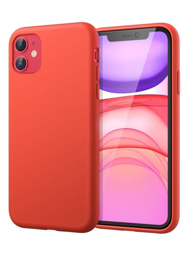 Mlbose iPhone 11 Case, Liquid Silicone Phone Case for iPhone 11 6.1 Inch, Colorful Silky-Soft Protective Cover (Red) - Image 1