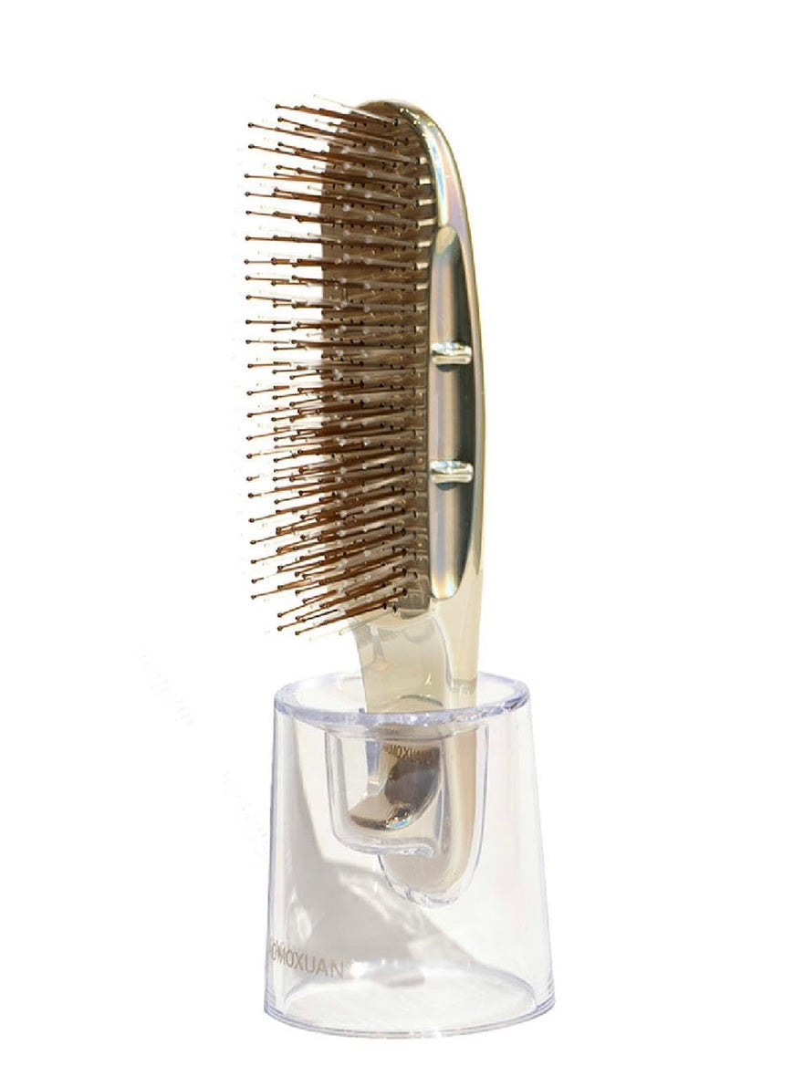 Xiaomoxuan Xiaomoxuan Fairy Brush Wet and Dry Detangling Hair Brush for Scalp Massaging Brush with the Stand Shampoo Brush Scalp Massager Small Detangling Hair Brush Travel Size Detangler Brush for All Hair 