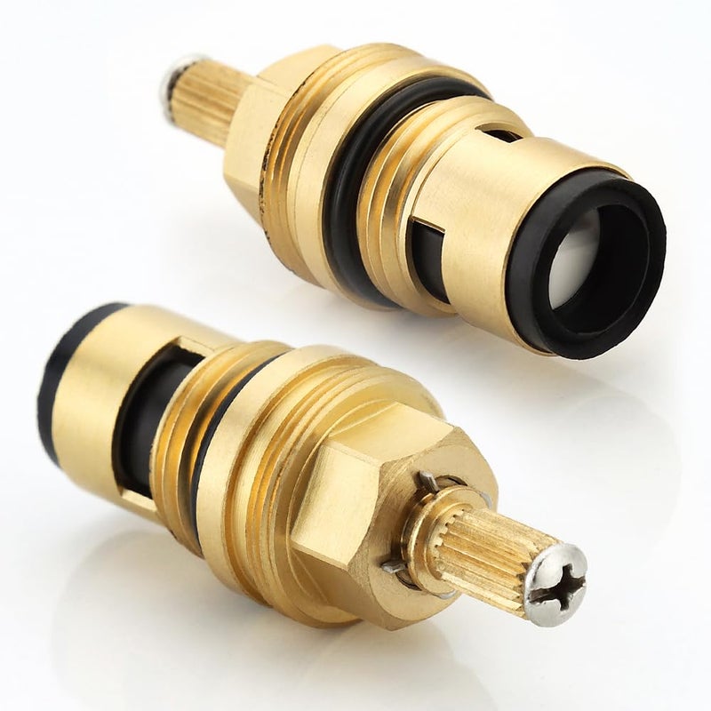 hansengroe Kitchen Faucet Cartridge for Grohe 45883000 45882000 Cartridge Replacement Part Cold Hot Flow Right Left Side Installation Suitable for Shower Bathroom Faucet Stem Replacement 4588300045882000 - Image 2