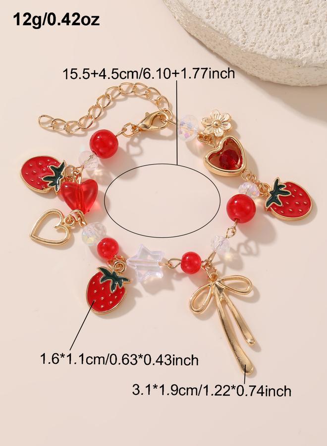 Take Two Strawberry Charm Bracelet - Image 5