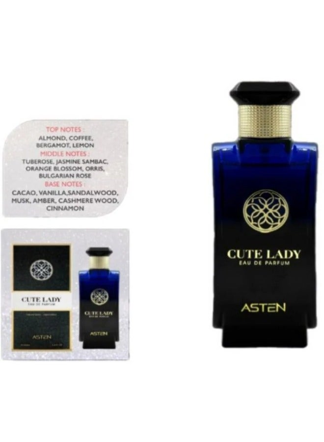 استين عطر كيوت ليدي من أستن للنساء – أو دو بارفيوم 100 مل، مستوحى من عطر جود جيرل كارولينا هيريرا - Image 5