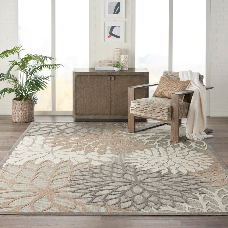 Nourison Home Aloha Natural 7'10" x 10'6" Area Rug - Easy Clean, Non Shedding, Bed Room, Living Room, Dining Room, Kitchen (8' x 11') - Image 5