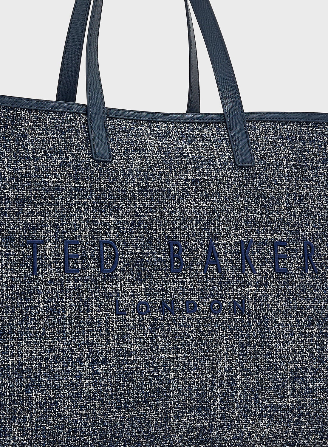 【TED BAKER】Tweekon ロゴ ネイビートートバッグ Ted Baker 𝕋𝕎𝔼𝔼𝕂𝕆ℕ 𝗘𝘅𝘁𝗿𝗮 𝗟𝗮𝗿𝗴𝗲 𝗜𝗰𝗼𝗻