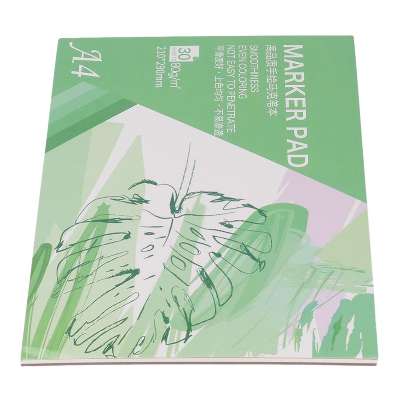 Marker Pad Sketchbook 30 Sheets of Paper Art Paper 80gsm Painting Drawing Supplies A4 - Image 2