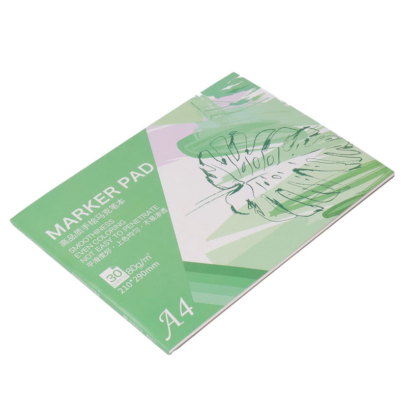 Marker Pad Sketchbook 30 Sheets of Paper Art Paper 80gsm Painting Drawing Supplies A4 - Image 4