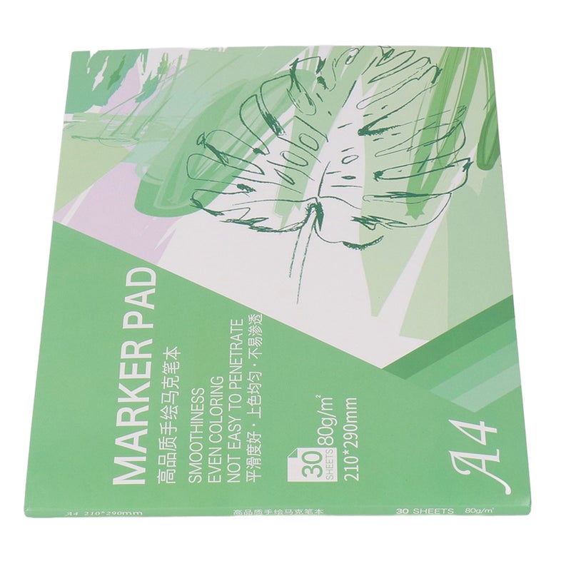 Marker Pad Sketchbook 30 Sheets of Paper Art Paper 80gsm Painting Drawing Supplies A4 - Image 5